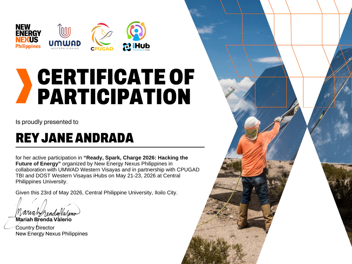Ready, Spark, Charge 2026 certificate